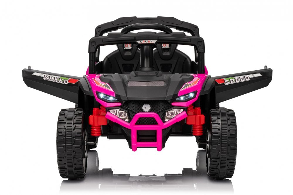 Nichiduta Masinuta electrica pentru copii Sport Speed Pink 12V cu telecomanda 2.4Gmotoare 2x35wlumini ledusi cu deschidereslow startroti robuste din plastic cu suspensii pe spate