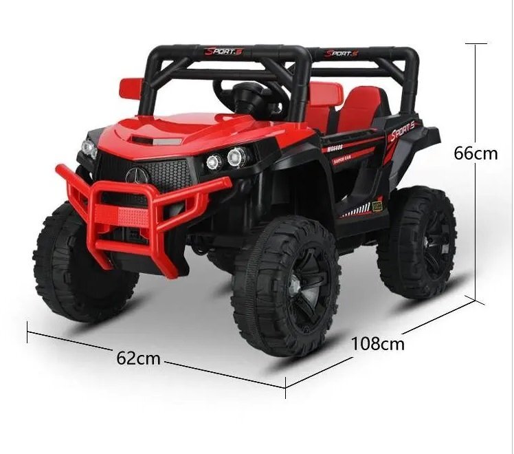Nichiduta Masinuta electrica pentru copii Sport Super Car Red 70W cu telecomanda lumini Usb si Mp3 slow start oglinzi retrovizoare suspensii si centura siguranta