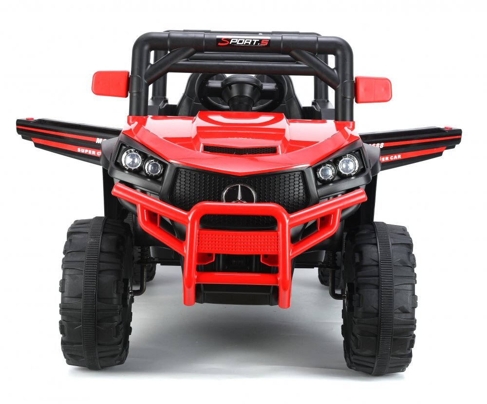 Nichiduta Masinuta electrica pentru copii Sport Super Car Red 70W cu telecomanda lumini Usb si Mp3 slow start oglinzi retrovizoare suspensii si centura siguranta