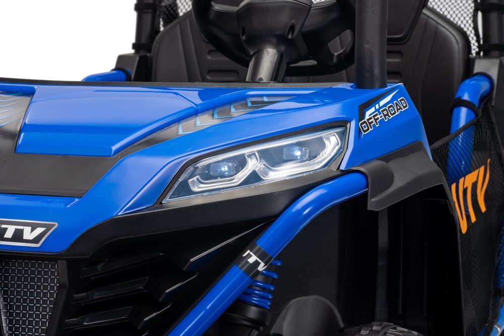 Nichiduta Masinuta electrica pentru copii UTV Max Speed Blue 4x4 cu telecomandaacumulator 24Vfaruri ledRoll bar cu proiectoare ledroti robusteportbagaj