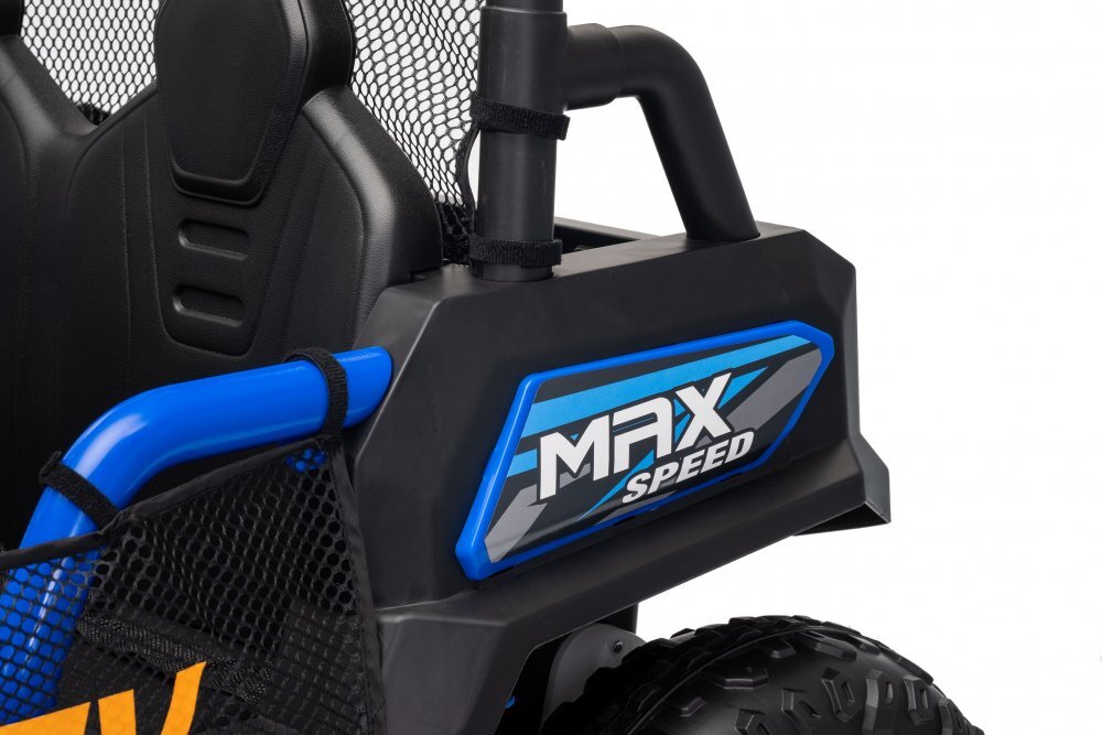 Nichiduta Masinuta electrica pentru copii UTV Max Speed Blue 4x4 cu telecomandaacumulator 24Vfaruri ledRoll bar cu proiectoare ledroti robusteportbagaj