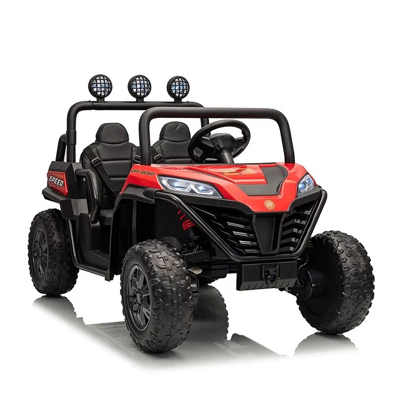 Nichiduta Masinuta electrica pentru copii UTV Max Speed Red 4x4 cu telecomandaacumulator 24Vfaruri ledRoll bar cu proiectoare ledroti robusteportbagaj