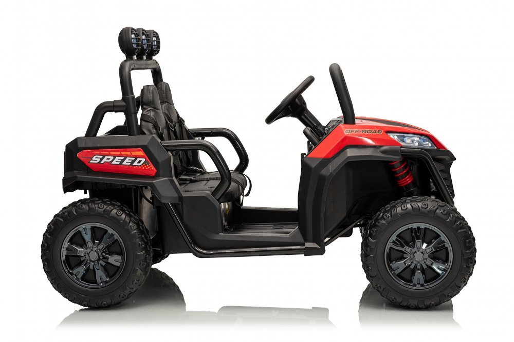 Nichiduta Masinuta electrica pentru copii UTV Max Speed Red 4x4 cu telecomandaacumulator 24Vfaruri ledRoll bar cu proiectoare ledroti robusteportbagaj