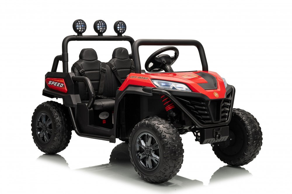 Nichiduta Masinuta electrica pentru copii UTV Max Speed Red 4x4 cu telecomandaacumulator 24Vfaruri ledRoll bar cu proiectoare ledroti robusteportbagaj