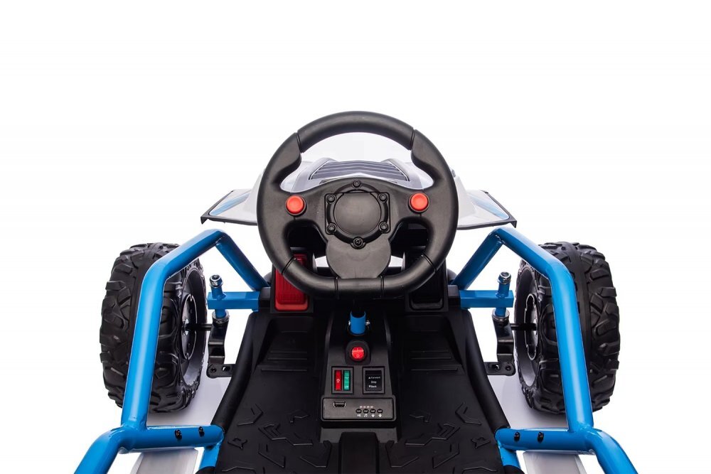 Nichiduta Masinuta electrica Sport Speed Blackcadru metalicacumulator 24V7Ahdoua motoarex200wlumini ledpornire la butonroti robuste cu rulmentunitate muzicala cu USBbluetooth