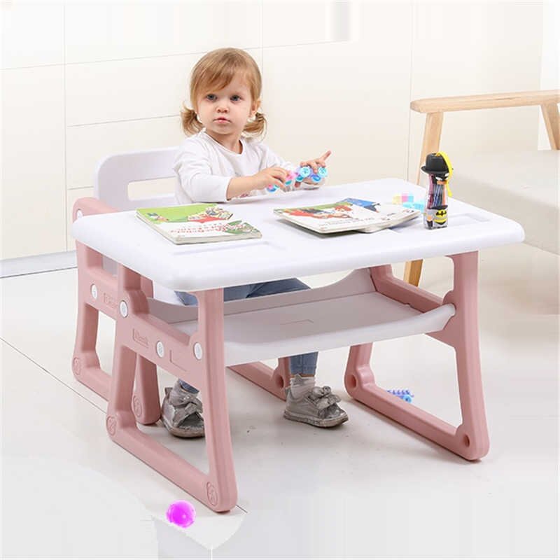 Nichiduta Masuta de studiu cu 2 scaunele School Pink