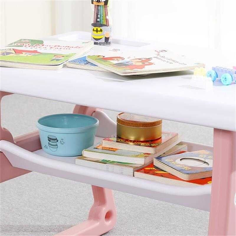 Nichiduta Masuta de studiu cu 2 scaunele School Pink