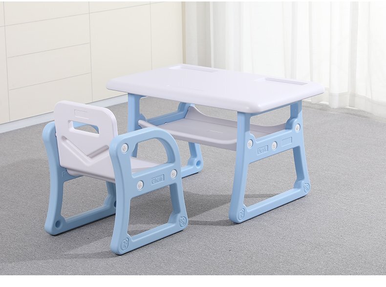 Nichiduta Masuta de studiu cu scaunel School Blue