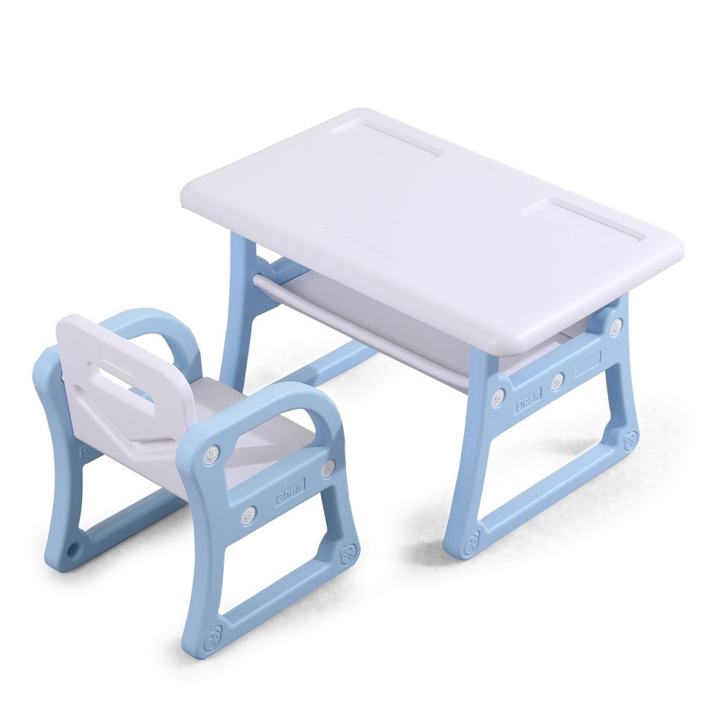 Nichiduta Masuta de studiu cu scaunel School Blue