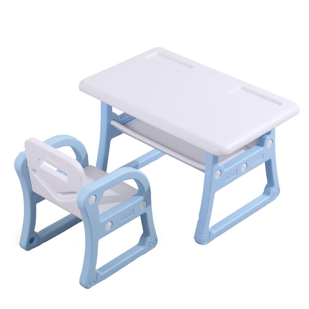 Nichiduta Masuta de studiu cu scaunel School Blue