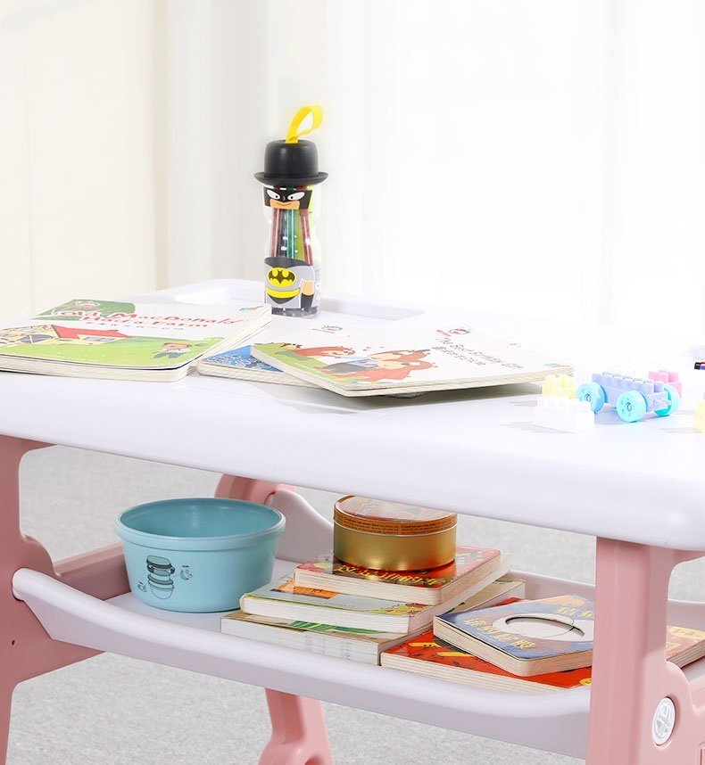 Nichiduta Masuta de studiu cu scaunel School Pink