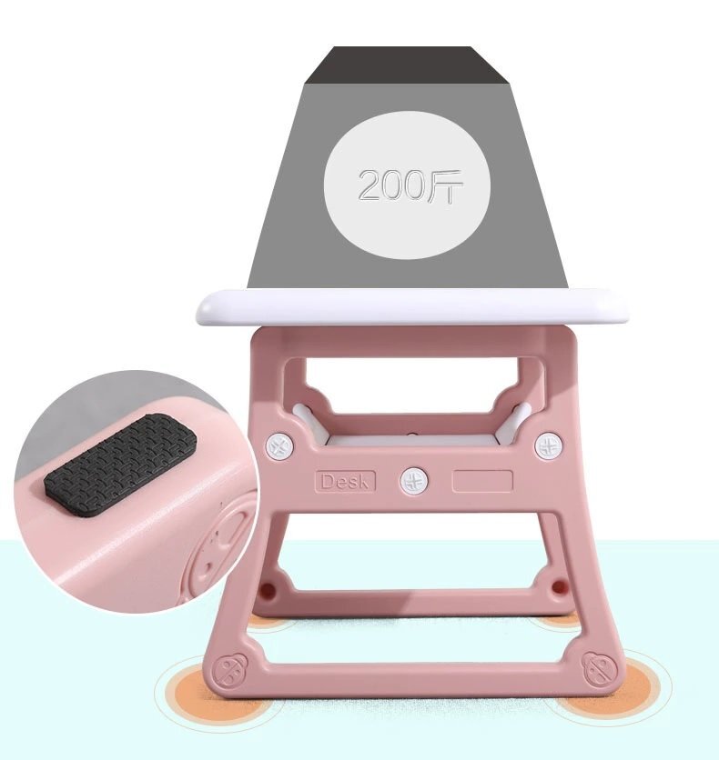 Nichiduta Masuta de studiu cu scaunel School Pink