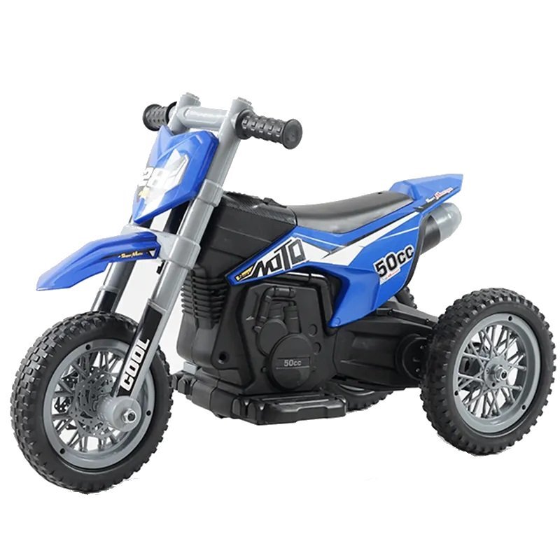 Nichiduta Motocicleta electrica pentru copii 35W Moto Blue cu pornire la buton si lumini