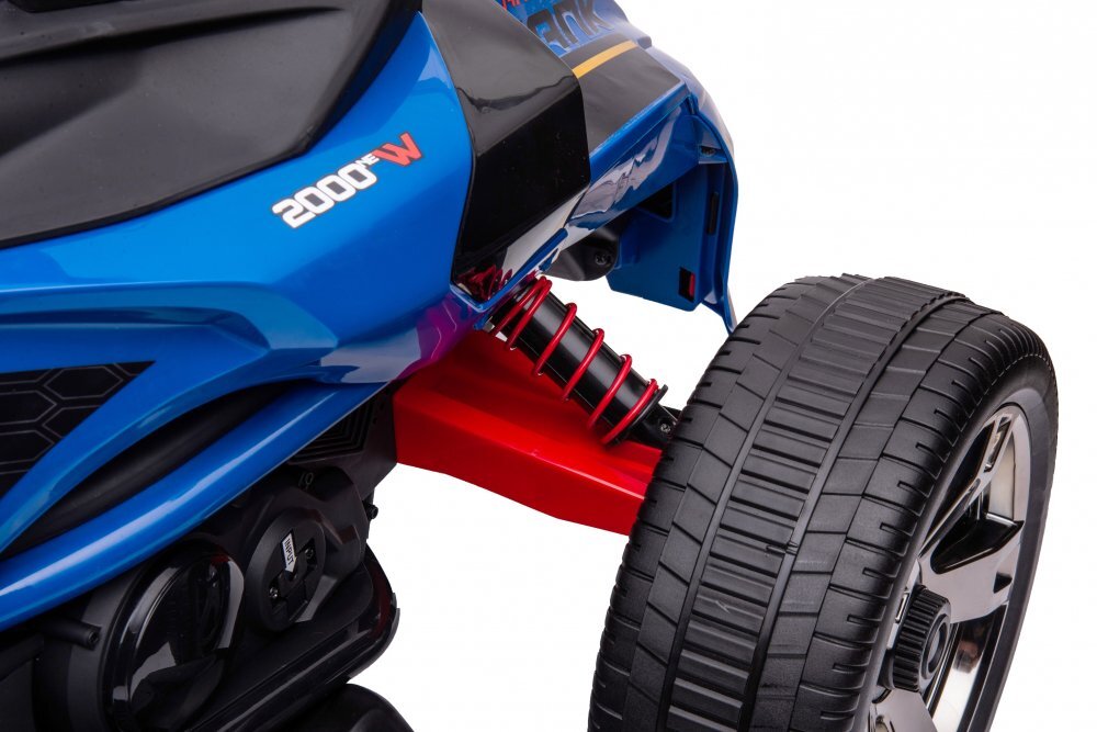 Nichiduta Motocicleta electrica pentru copii Spider Blue cu roti EVAacumulator 12V lumini LEDpornire la butonsezut ergonomicmanere antiderapantedisplay cu afisaj bateriegreutate admisa 30 kg