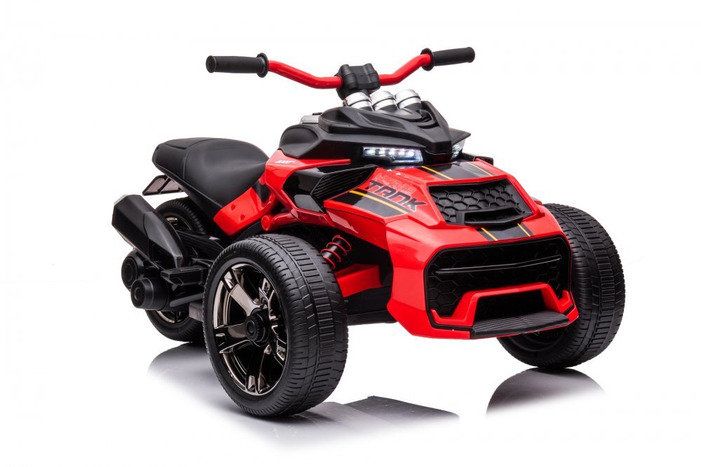 Nichiduta Motocicleta electrica pentru copii Spider Red 90W cu lumini pornire la buton sunete lumini si mufa Usb