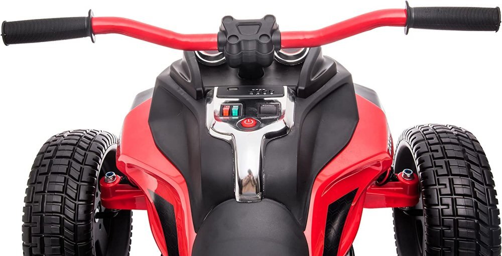 Nichiduta Motocicleta electrica pentru copii Spider Red 90W cu lumini pornire la buton sunete lumini si mufa Usb