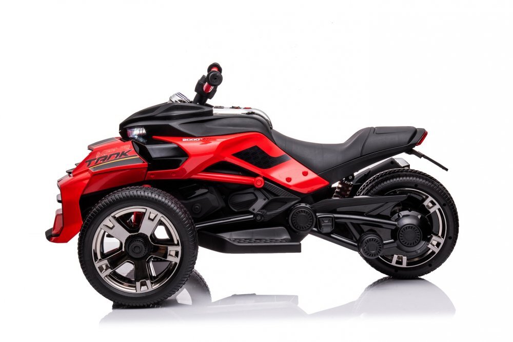 Nichiduta Motocicleta electrica pentru copii Spider Red cu roti EVAacumulator 12V lumini LEDpornire la butonsezut ergonomicmanere antiderapantedisplay cu afisaj bateriegreutate admisa 30 kg