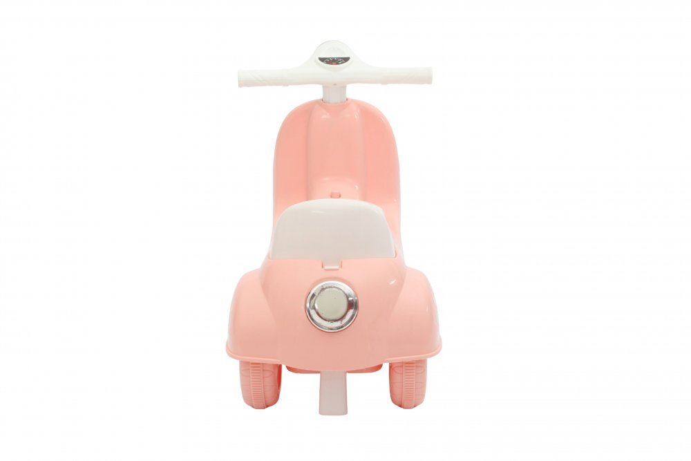 Nichiduta Motocicleta RideON fara pedale pentru copii BabyRide Pink cu far lumina LED muzica sezut ergonomic cu spatiu depozitare sistem de siguranta antirasturnare