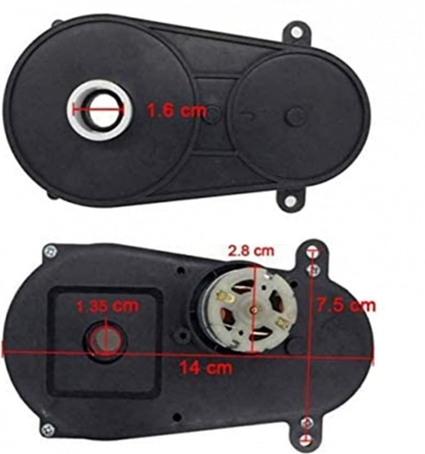 Nichiduta Motoreductor directie RS380 - 6000 RPM 12V