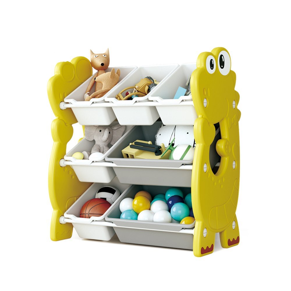 Nichiduta Organizator jucarii cu 7 cutii Dinosaur Galben