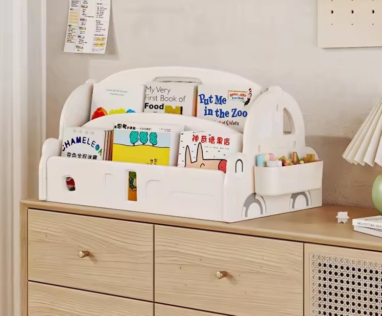 Nichiduta Organizator pentru carti Happy Car White