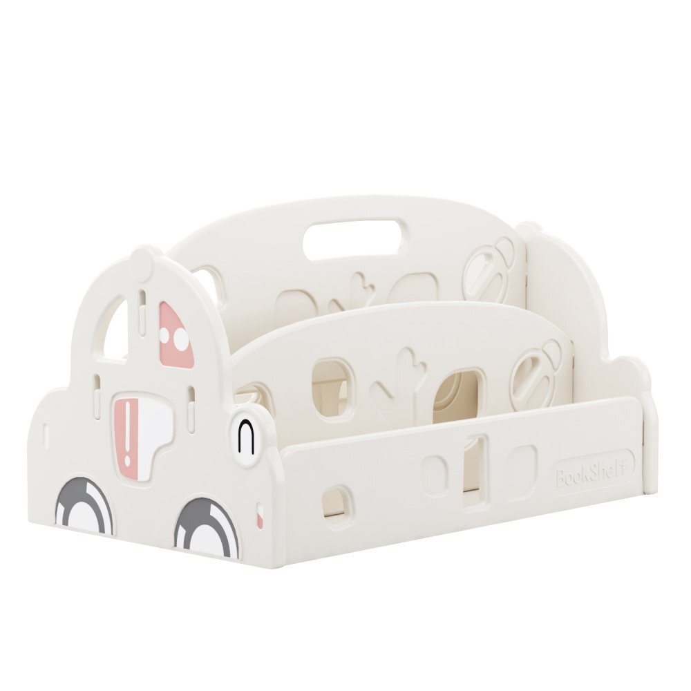 Nichiduta Organizator pentru carti Happy Car White