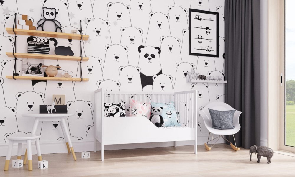 Nichiduta Patut din lemn pentru copii Dominic White design modern cu somiera reglabila pe 3 inaltimi distincte dimensiunea exterioara 125 x 65 cm
