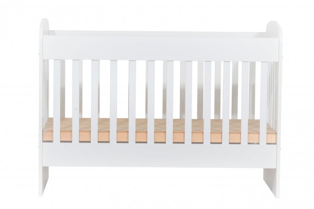 Nichiduta Patut din lemn pentru copii Sweet Dreams II cu somiera reglabila pe 3 inaltimi distincte tratat cu vopsele si lacuri ecologice pe baza de apa + Saltea cocos 12 cm