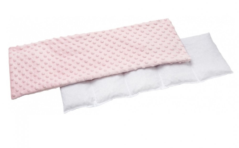 Nichiduta Pernuta anticolici umpluta cu samburi de cirese Minky Pink 20x60 cm