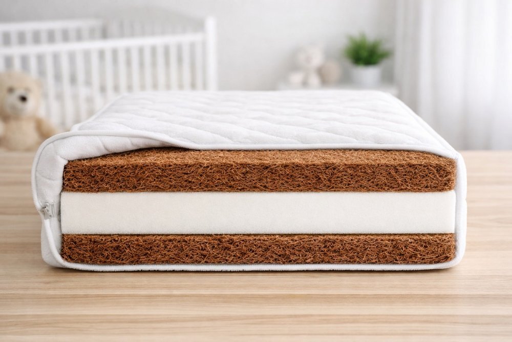Nichiduta Saltea cu husa detasabila din microfibra Cocos Comfort 120x60x9 cm