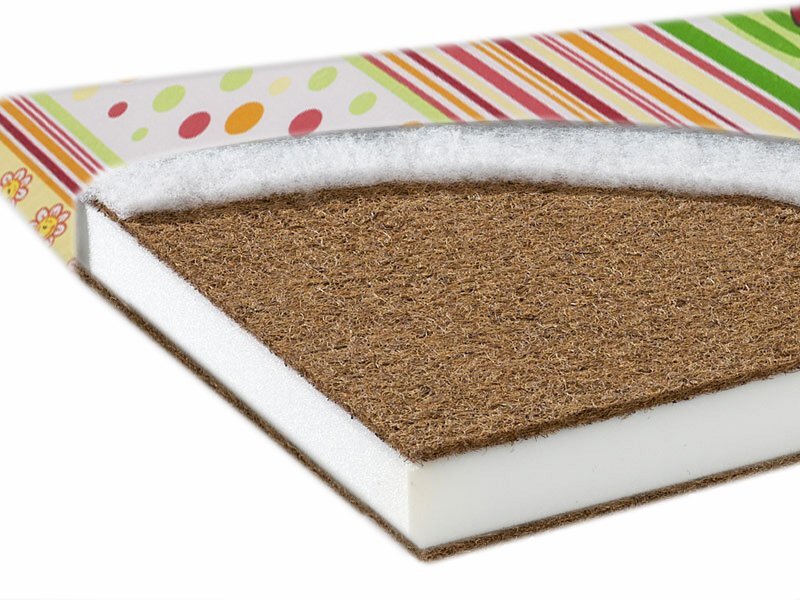 Nichiduta Saltea din bumbac Cocos Burete Cocos 120x60x7cm
