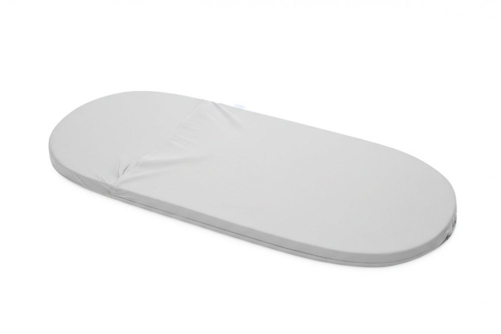 Nichiduta Saltea pentru landou cu husa detasabila din bumbac si fermoar 78x30x2 cm Dreamillo Gri