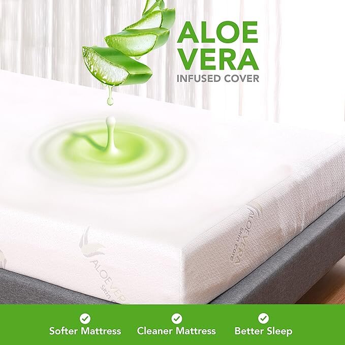 Nichiduta Saltea pentru patut 120x60x10 cm Aloe Vera
