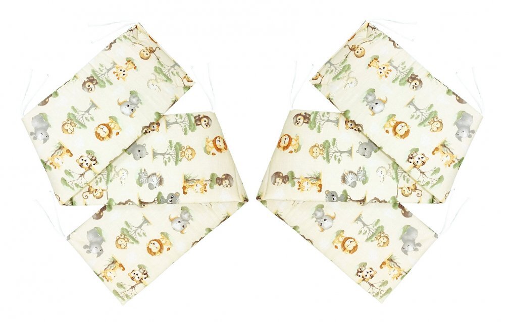 Nichiduta Set aparatori laterale pentru patut 120 x 60 cm Monkey