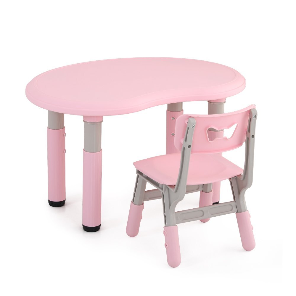 Nichiduta Set masuta si scaunel cu inaltime reglabila Study Pink