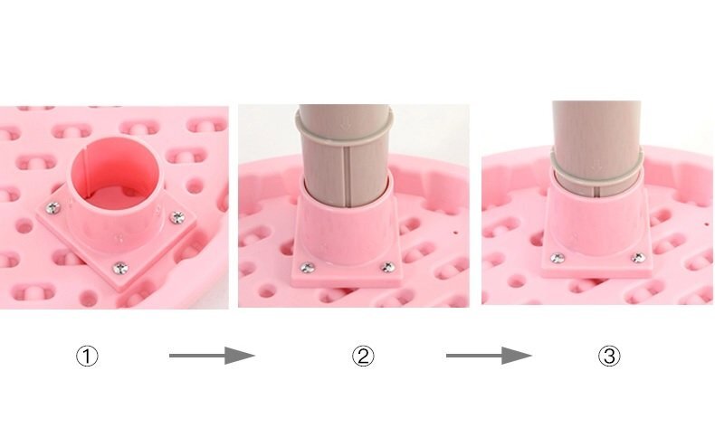 Nichiduta Set masuta si scaunel cu inaltime reglabila Study Pink