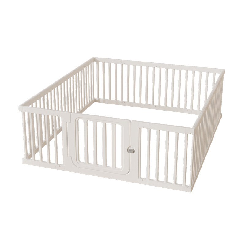 Nichiduta Tarc de joaca pentru copii Safe Play White 150 x 180 x 67cm cu poarta de siguranta covoras si 100 bile incluse