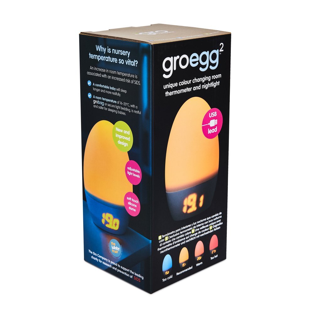 Nichiduta Termometru digital cu lumina de veghe Tommee Tippee cu USB 0 luni+ Groegg2