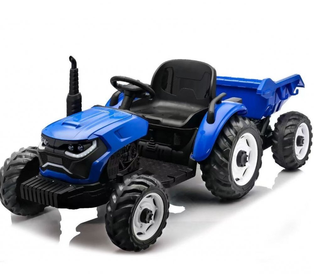 Nichiduta Tractor cu remorca Speed Track Blueacumulator 24V8Ah2 motoare x 200wroti EVAscaun din pielefaruri cu lumini ledsezut spatiostelecomanda 2.4Gdesign realistic