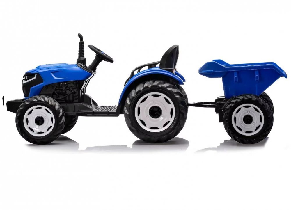 Nichiduta Tractor cu remorca Speed Track Blueacumulator 24V8Ah2 motoare x 200wroti EVAscaun din pielefaruri cu lumini ledsezut spatiostelecomanda 2.4Gdesign realistic