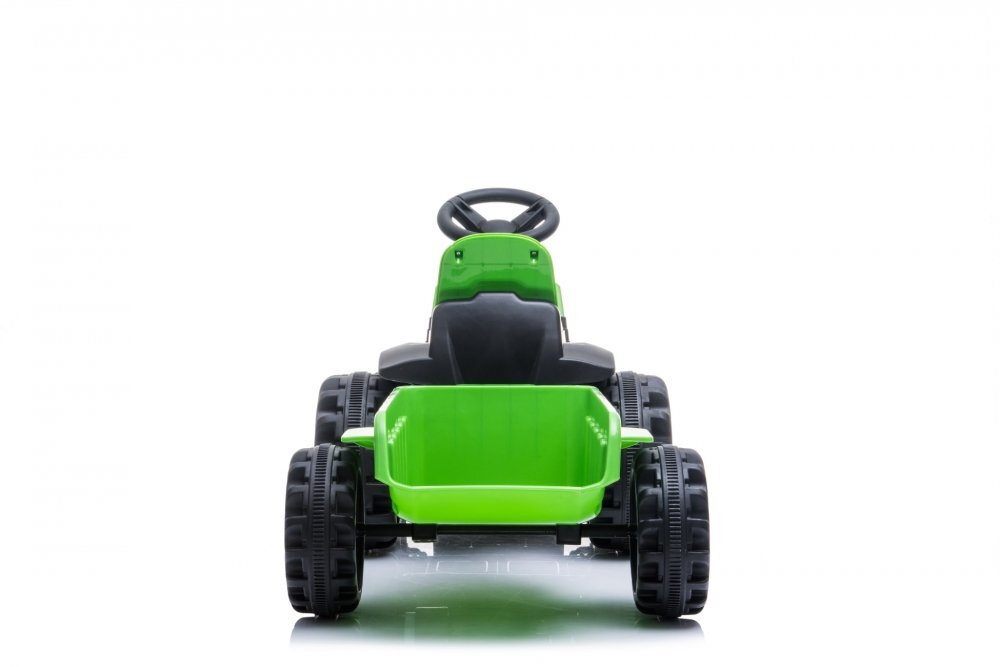 Nichiduta Tractor electric cu remorca pentru copii XXL Green Acumulator 6V4Ah Motor 22w Roti late si rezistente Remorca detasabila Pornire la buton Sarcina maxima admisa 25 kg