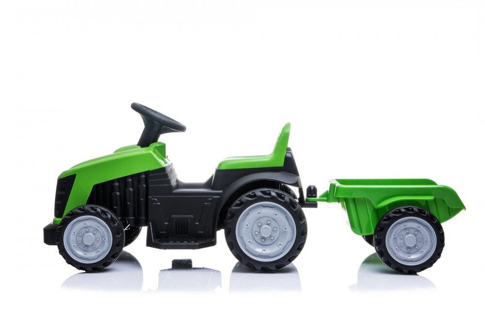 Nichiduta Tractor electric cu remorca pentru copii XXL Green Acumulator 6V4Ah Motor 22w Roti late si rezistente Remorca detasabila Pornire la buton Sarcina maxima admisa 25 kg