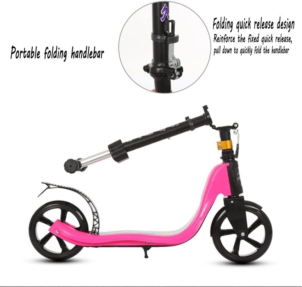 Nichiduta Trotineta pentru copii Rose pliabila cu inaltime reglabila in 5 pozitii cu platforma antiderapanta greutate maxima admisa 80 kg frana spate cric
