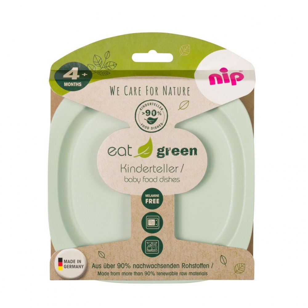NIP Set 2 farfurii pentru mancarea copiilor Eat Green 37068