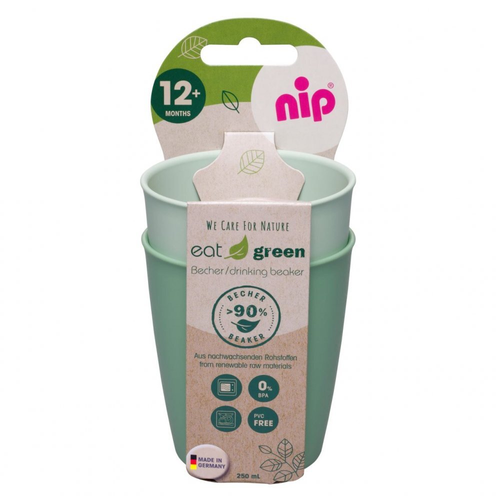 NIP Set 2 pahare de baut Eat Green 37067