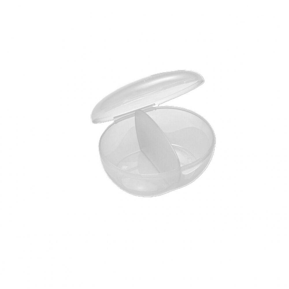 NIP Set 2 suzete My Butterfly cu tetina ortodontica din silicon forma simetrica din materiale naturale regenerabile fara BPA cutie de transport si sterilizare verde 0-6 luni