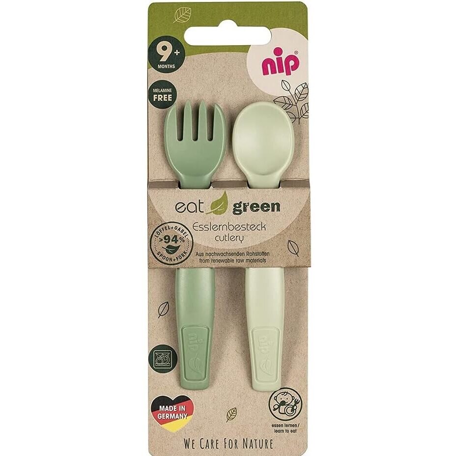 NIP Set tacamuri Eat Green pentru bebelusi 9+ luni 38605 green