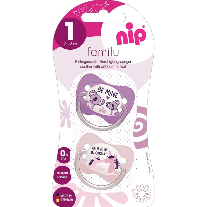 NIP Suzeta Family Latex marimea 1 (0 - 6 luni)