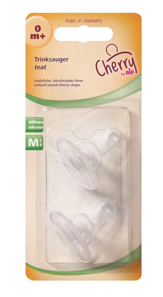 NIP Tetine silicon Cherry pentru lapte marime universala