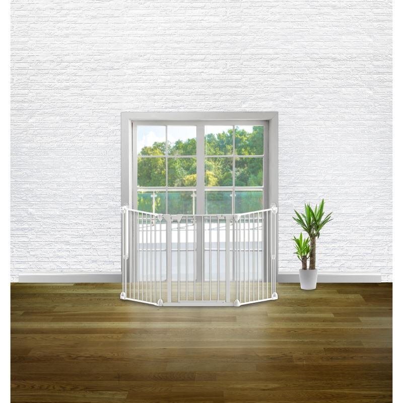 NOMA Tarc de siguranta modular cu 3 panour metal alb N94054